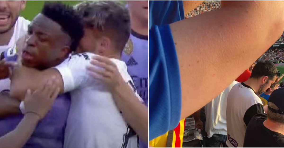 Disgusting scenes in La Liga as Valencia fans racially abuse Vinicius Jr