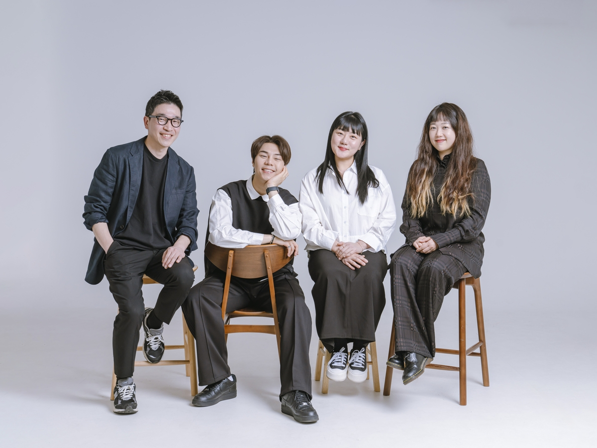 From left: Music director Park Seung-won, pansori singers Kim Su-in, Cho Yu-ah and director Lim Ji-min (National Changgeuk Company of Korea)