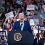 Biden seeks to repair debate damage with fiery speech
