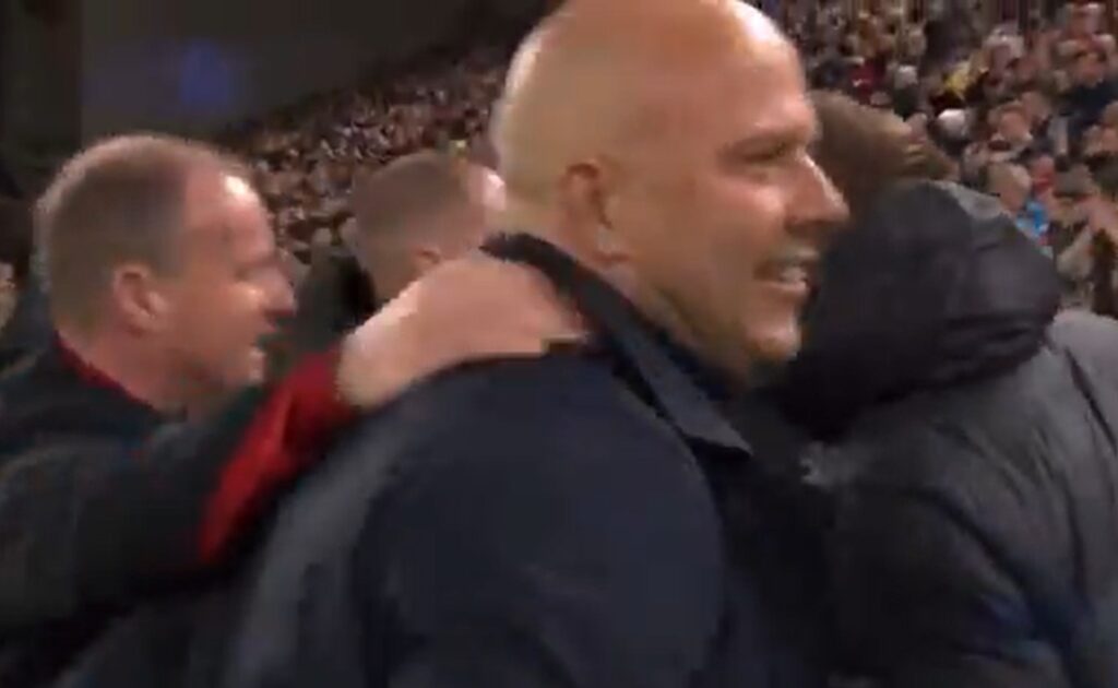 (Video) Arne Slot reaction at full-time whistle in Liverpool’s win v Brighton