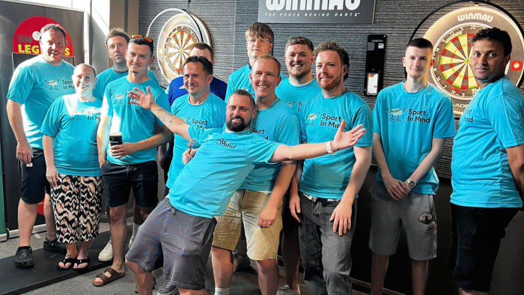 Caversham United raise hundreds for Sport in Mind with charity darts tournament