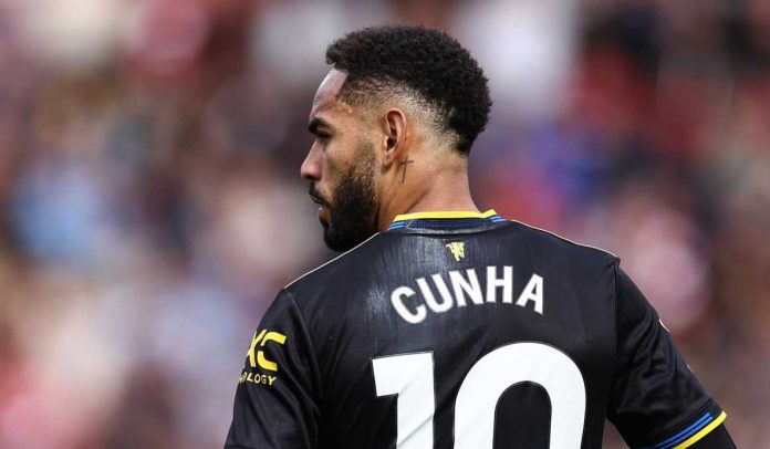 Gestur Matheus Cunha di laga Brentford vs Manchester United