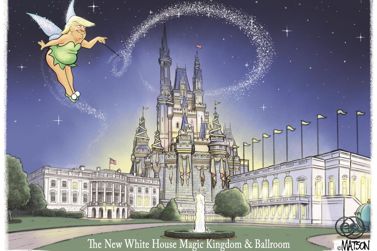 Trump White House magic kingdom and ballroom
