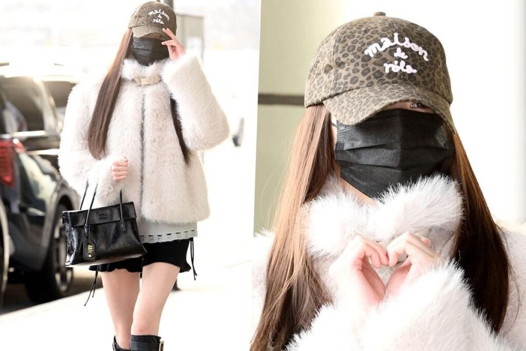 From furry coat to mini shorts, IVE’s Jang Wonyoung turns airport into a runway