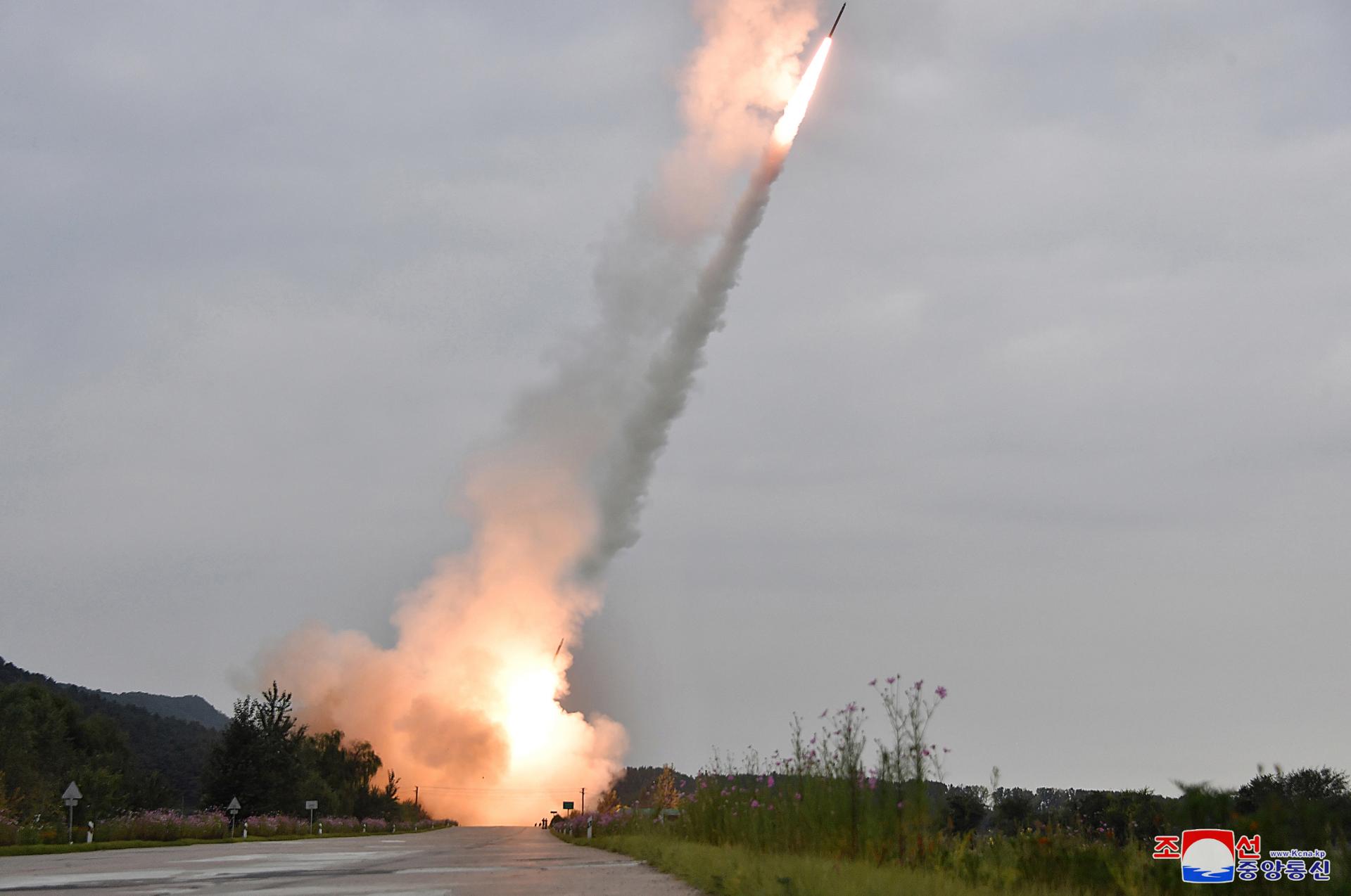 N. Korea fires artillery rockets in presumed military training Tuesday: JCS
